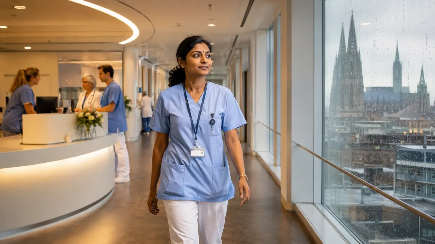 Indian nurse working in Germany — Manpower First recruits Indian healthcare workers for German hospitals