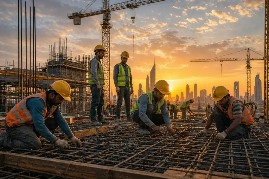 Kuwait City skyline — Manpower First deploys Indian workers to Kuwait since 1987