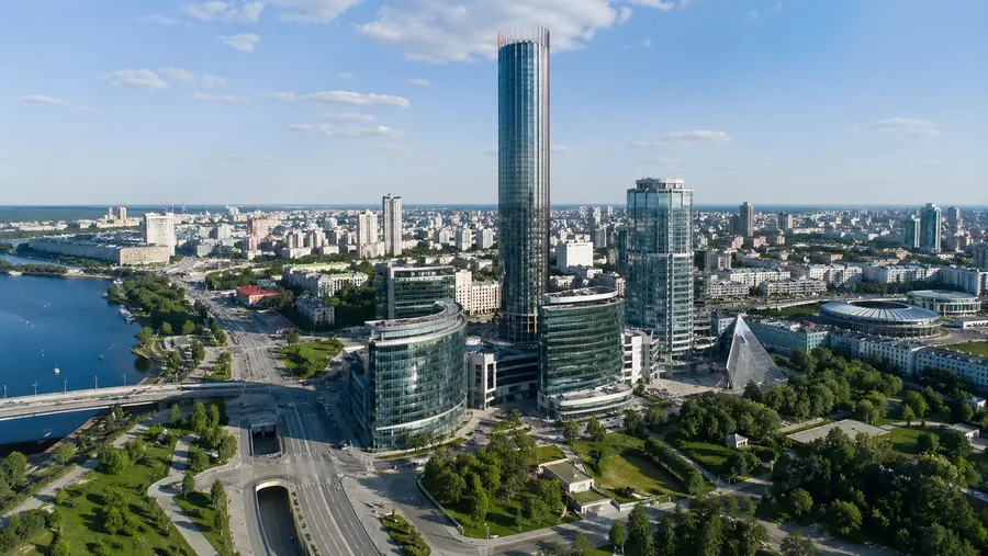 Yekaterinburg Russia city skyline — Indian worker deployment destination